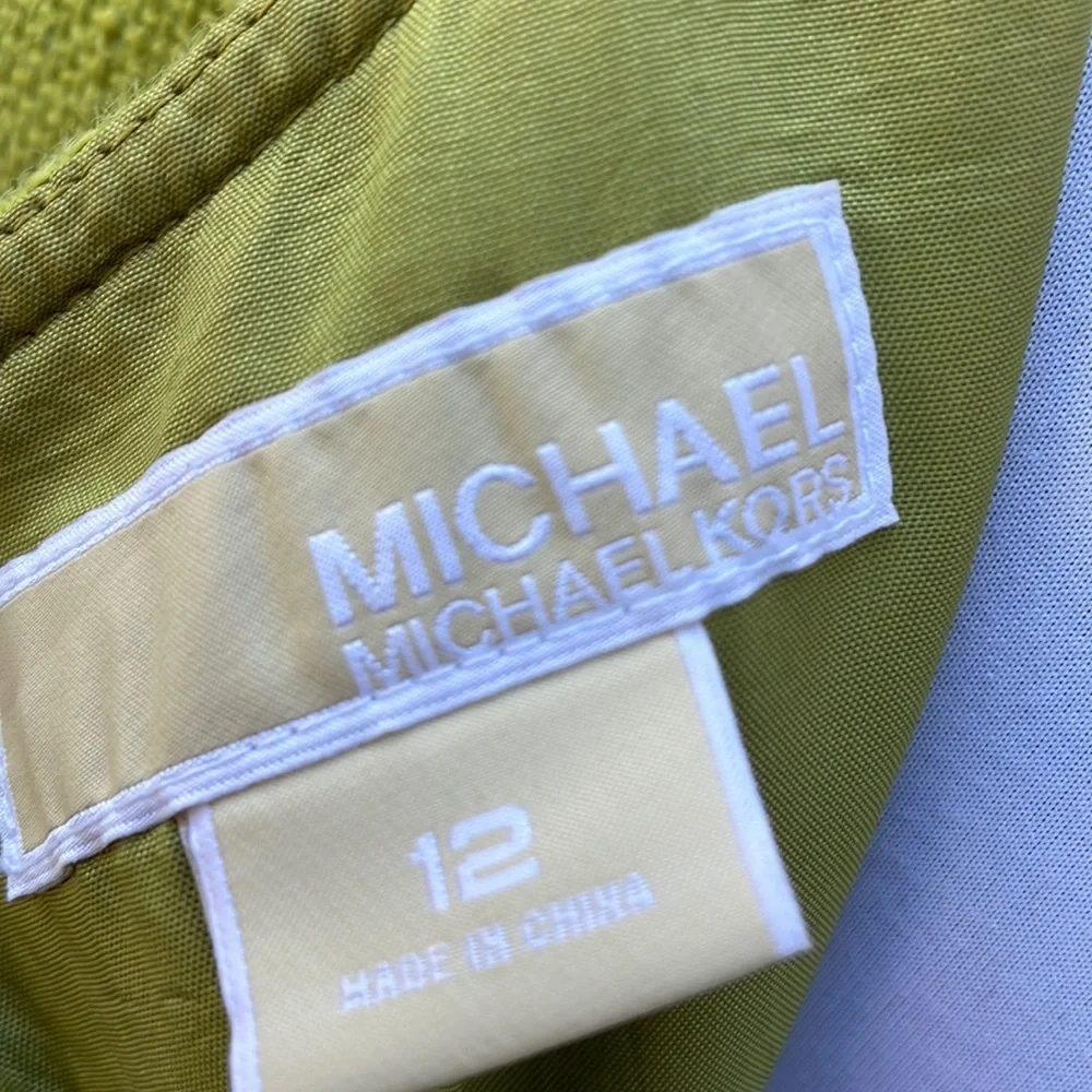 Michael Kors Matching Green Set- Dress & Blazer Size 12